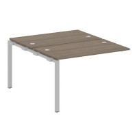 Metal System Style БП.ПРС-СП-2.2 (Вяз благородный/серый) Проходной наборный элемент рабочей станции  на П-образном м/к  (проходная опора Б.ОСП-147, две столешницы, два комплекта траверс)