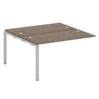 Metal System Style БП.ПРС-СП-2.3 (Вяз благородный/серый) Проходной наборный элемент рабочей станции  на П-образном м/к  (проходная опора Б.ОСП-147, две столешницы, два комплекта траверс)