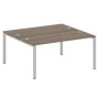 Metal System Style БП.РАС-СП-2.4 (Вяз благородный/серый) Рабочая станция на П-образном м/к