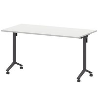 Моби МБ22-140.70 (Белый/Антрацит) Стол мобильный складной