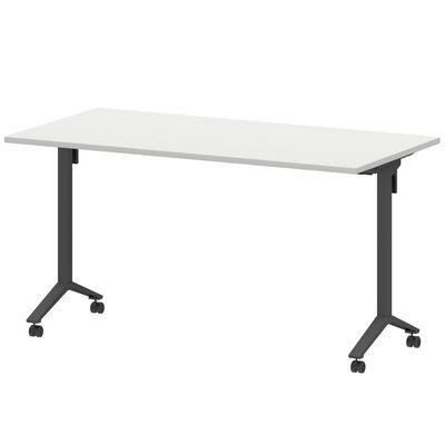 Моби МБ22-140.70 (Белый/Антрацит) Стол мобильный складной