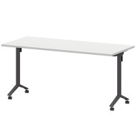Моби МБ25-160.70 (Белый/Антрацит) Стол мобильный складной