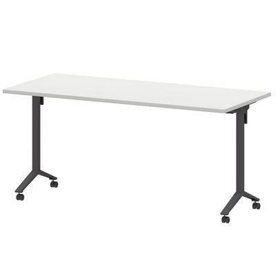 Моби МБ25-160.70 (Белый/Антрацит) Стол мобильный складной