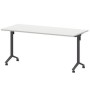 Моби МБ25-160.70 (Белый/Антрацит) Стол мобильный складной