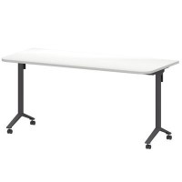 Моби МБ25-160.70Р (Белый/Антрацит) Стол мобильный складной радиусный