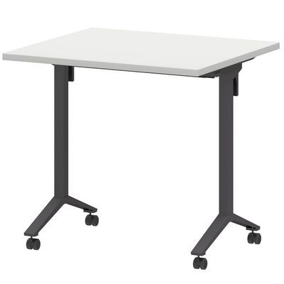 Моби МБ25-80.70 (Белый/Антрацит) Стол мобильный складной