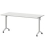 Моби МБ22-160.70 (Белый/Белый) Стол мобильный складной