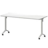 Моби МБ22-160.70Р (Белый/Белый) Стол мобильный складной радиусный