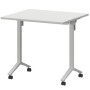 Моби МБ22-80.70 (Белый/Белый) Стол мобильный складной