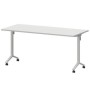 Моби МБ25-160.70 (Белый/Белый) Стол мобильный складной