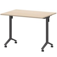 Моби МБ22-100.70 (Бук/Антрацит) Стол мобильный складной