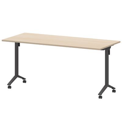 Моби МБ22-160.70 (Бук/Антрацит) Стол мобильный складной