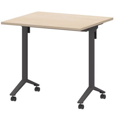 Моби МБ22-80.70 (Бук/Антрацит) Стол мобильный складной