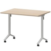 Моби МБ22-100.70 (Бук/Белый) Стол мобильный складной