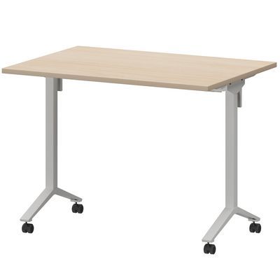 Моби МБ22-100.70 (Бук/Белый) Стол мобильный складной