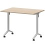 Моби МБ22-100.70 (Бук/Белый) Стол мобильный складной