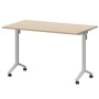 Моби МБ22-120.70 (Бук/Белый) Стол мобильный складной