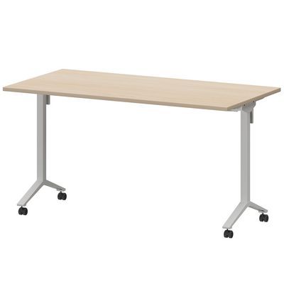 Моби МБ22-140.70 (Бук/Белый) Стол мобильный складной