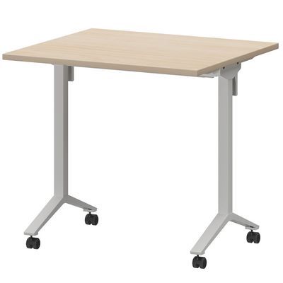 Моби МБ22-80.70 (Бук/Белый) Стол мобильный складной