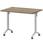 Моби МБ25-100.70 (Дуб сафари/Белый) Стол мобильный складной