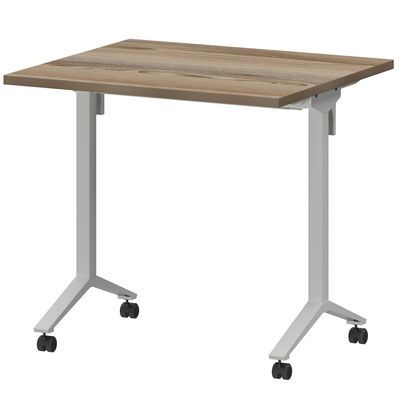 Моби МБ25-80.70 (Дуб сафари/Белый) Стол мобильный складной