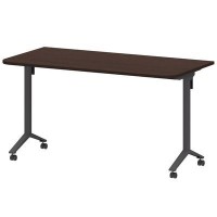 Моби МБ22-140.70Р (Дуб венге/Антрацит) Стол мобильный складной радиусный