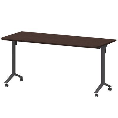 Моби МБ22-160.70Р (Дуб венге/Антрацит) Стол мобильный складной радиусный