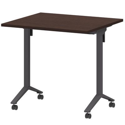 Моби МБ22-80.70 (Дуб венге/Антрацит) Стол мобильный складной