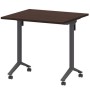 Моби МБ22-80.70 (Дуб венге/Антрацит) Стол мобильный складной