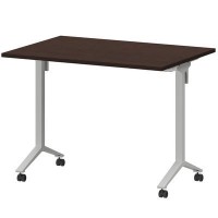 Моби МБ22-100.70 (Дуб венге/Белый) Стол мобильный складной