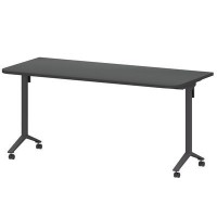 Моби МБ25-160.70Р (Графит/Антрацит) Стол мобильный складной радиусный
