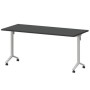 Моби МБ25-160.70 (Графит/Белый) Стол мобильный складной