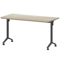 Моби МБ25-140.70Р (Кронберг/Антрацит) Стол мобильный складной радиусный