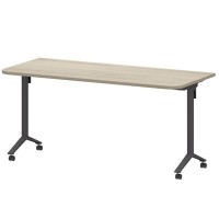 Моби МБ25-160.70Р (Кронберг/Антрацит) Стол мобильный складной радиусный