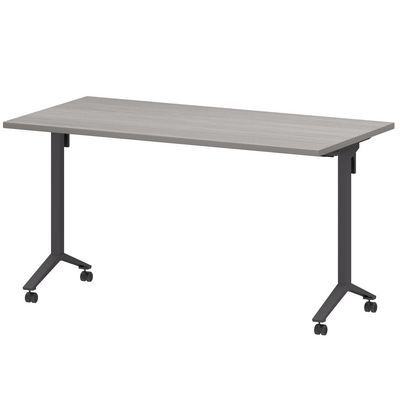 Моби МБ25-140.70 (Лиственница/Антрацит) Стол мобильный складной