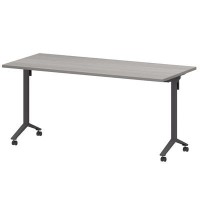 Моби МБ25-160.70 (Лиственница/Антрацит) Стол мобильный складной