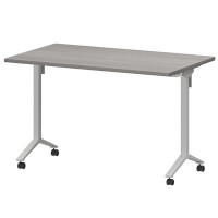 Моби МБ25-120.70 (Лиственница/Белый) Стол мобильный складной