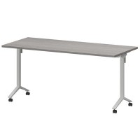 Моби МБ25-160.70 (Лиственница/Белый) Стол мобильный складной