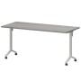Моби МБ25-160.70 (Лиственница/Белый) Стол мобильный складной