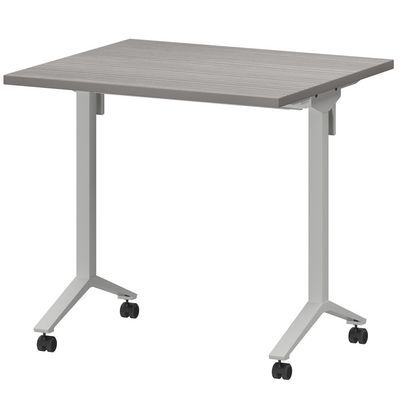 Моби МБ25-80.70 (Лиственница/Белый) Стол мобильный складной