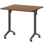 Моби МБ22-80.70 (Орех/Антрацит) Стол мобильный складной