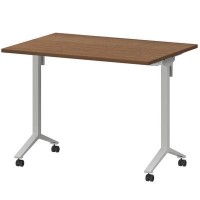 Моби МБ22-100.70 (Орех/Белый) Стол мобильный складной