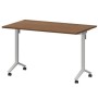 Моби МБ22-120.70 (Орех/Белый) Стол мобильный складной