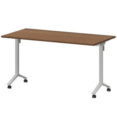 Моби МБ22-140.70 (Орех/Белый) Стол мобильный складной