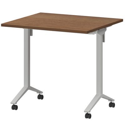 Моби МБ22-80.70 (Орех/Белый) Стол мобильный складной