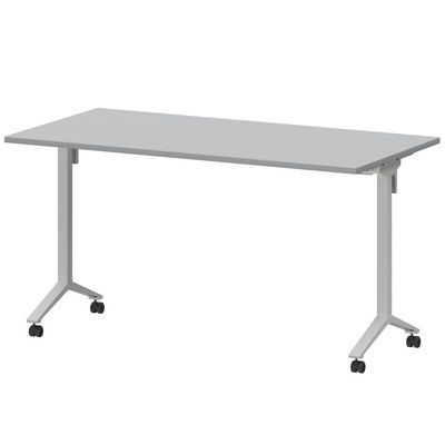 Моби МБ22-140.70 (Серый/Белый) Стол мобильный складной