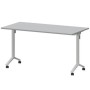 Моби МБ22-140.70 (Серый/Белый) Стол мобильный складной