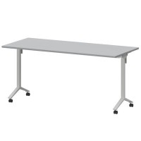 Моби МБ22-160.70 (Серый/Белый) Стол мобильный складной