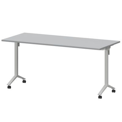 Моби МБ22-160.70 (Серый/Белый) Стол мобильный складной
