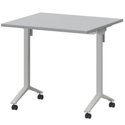 Моби МБ22-80.70 (Серый/Белый) Стол мобильный складной
